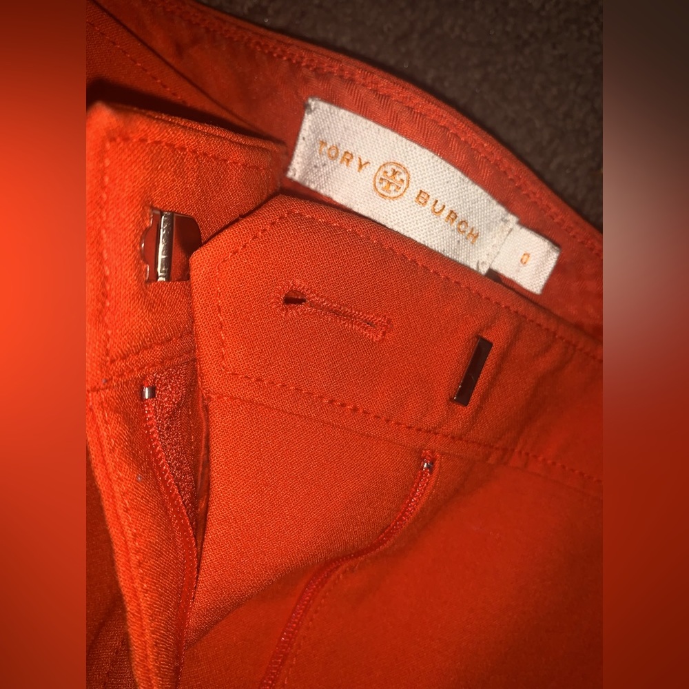 Size 0 Orange Tory Burch Slacks